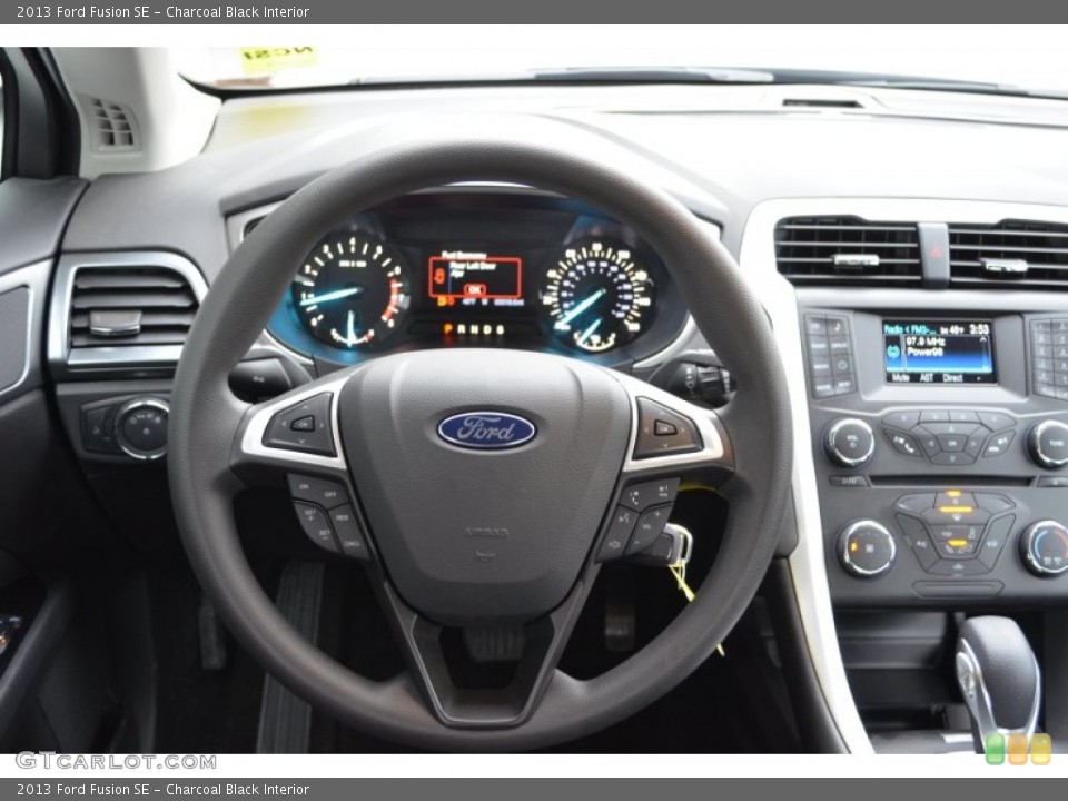 Charcoal Black Interior Steering Wheel for the 2013 Ford Fusion SE #77650942