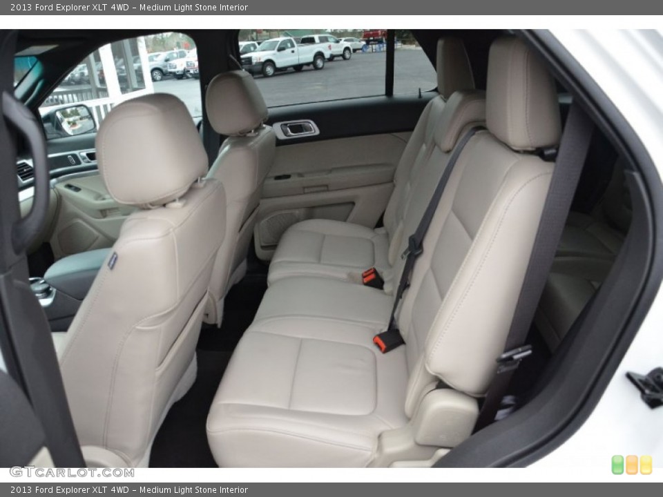 Medium Light Stone Interior Rear Seat for the 2013 Ford Explorer XLT 4WD #77651136