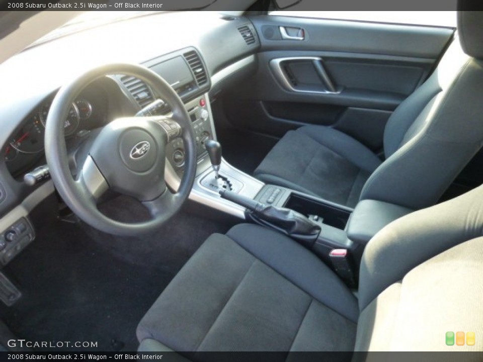 Off Black 2008 Subaru Outback Interiors