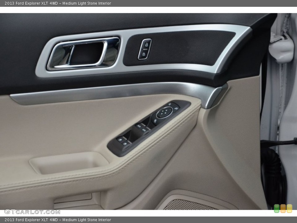 Medium Light Stone Interior Controls for the 2013 Ford Explorer XLT 4WD #77651229