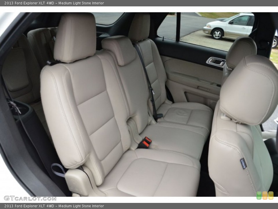 Medium Light Stone Interior Rear Seat for the 2013 Ford Explorer XLT 4WD #77651259