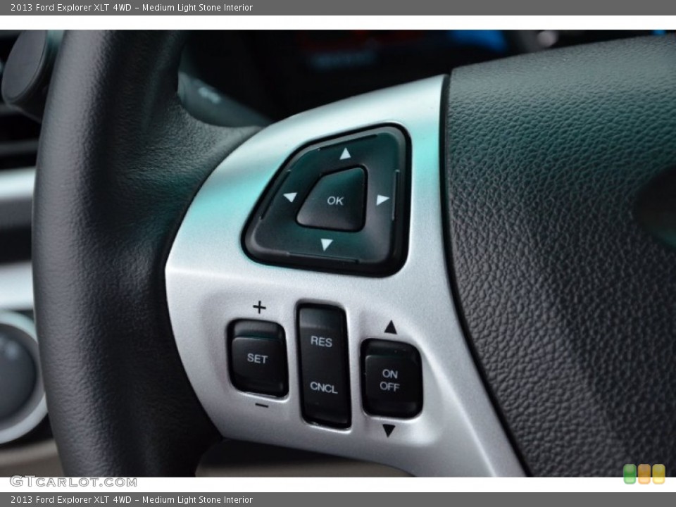 Medium Light Stone Interior Controls for the 2013 Ford Explorer XLT 4WD #77651329