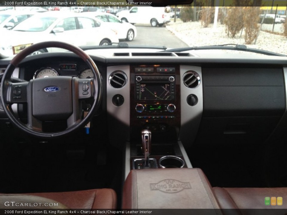 Charcoal Black/Chaparral Leather Interior Dashboard for the 2008 Ford Expedition EL King Ranch 4x4 #77651694