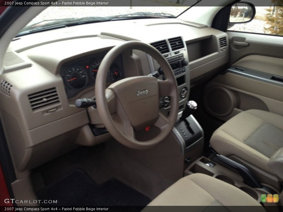 Pastel Pebble Beige Interior Prime Interior for the 2007 Jeep Compass Sport 4x4 #77651997