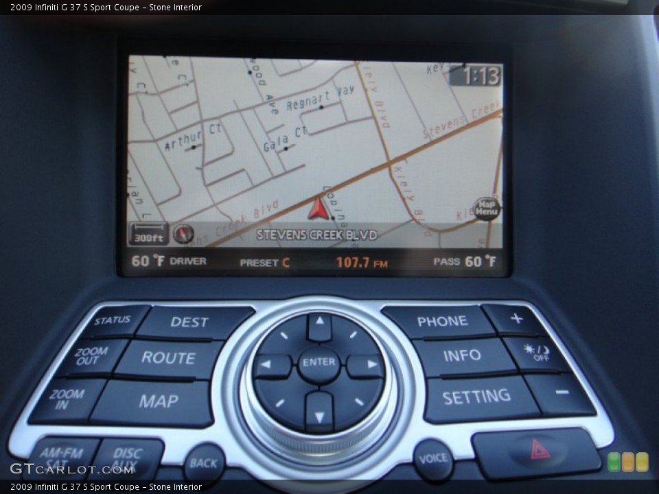 Stone Interior Controls for the 2009 Infiniti G 37 S Sport Coupe #77652156