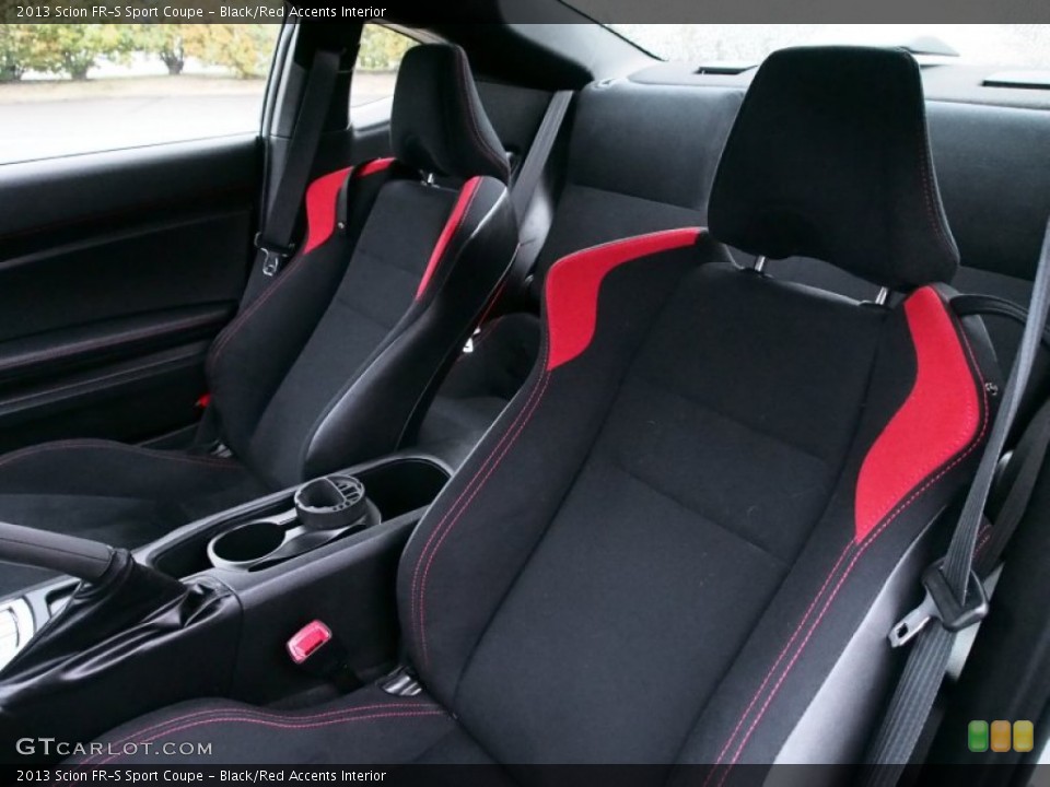 Black/Red Accents Interior Front Seat for the 2013 Scion FR-S Sport Coupe #77652909