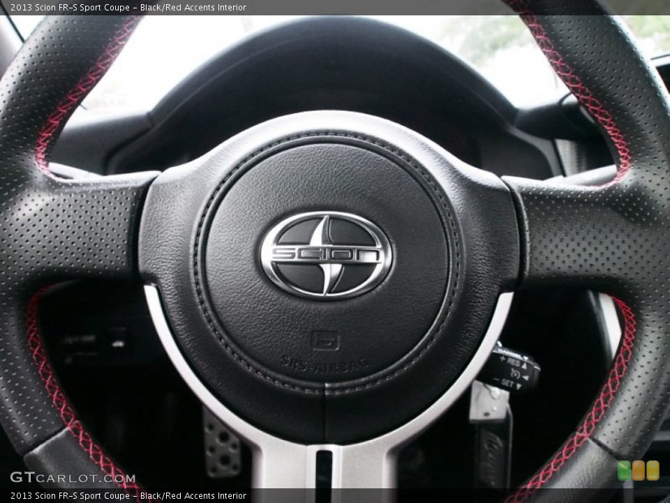 Black/Red Accents Interior Steering Wheel for the 2013 Scion FR-S Sport Coupe #77652982