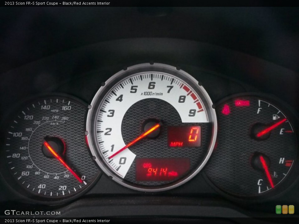 Black/Red Accents Interior Gauges for the 2013 Scion FR-S Sport Coupe #77653047
