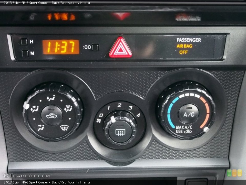 Black/Red Accents Interior Controls for the 2013 Scion FR-S Sport Coupe #77653071