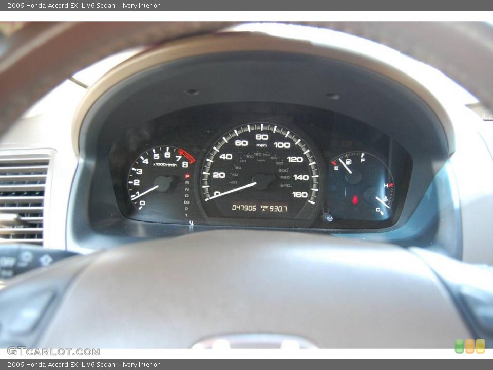 Ivory Interior Gauges for the 2006 Honda Accord EX-L V6 Sedan #7765344