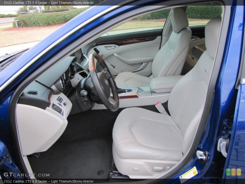 Light Titanium/Ebony Interior Front Seat for the 2012 Cadillac CTS 3.6 Sedan #77653504