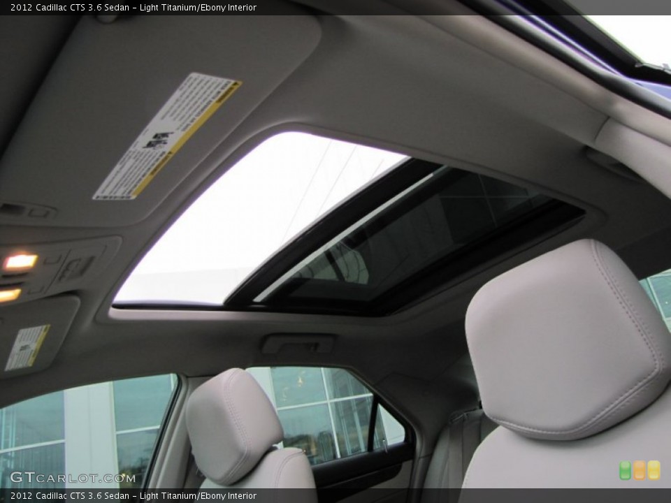 Light Titanium/Ebony Interior Sunroof for the 2012 Cadillac CTS 3.6 Sedan #77653527