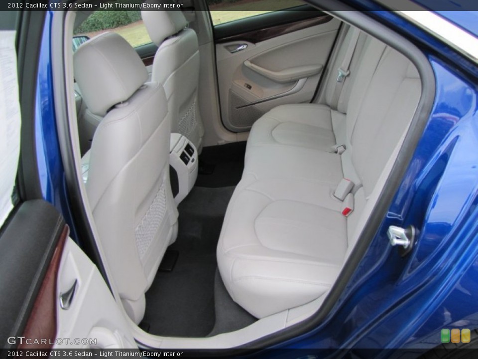 Light Titanium/Ebony Interior Rear Seat for the 2012 Cadillac CTS 3.6 Sedan #77653594