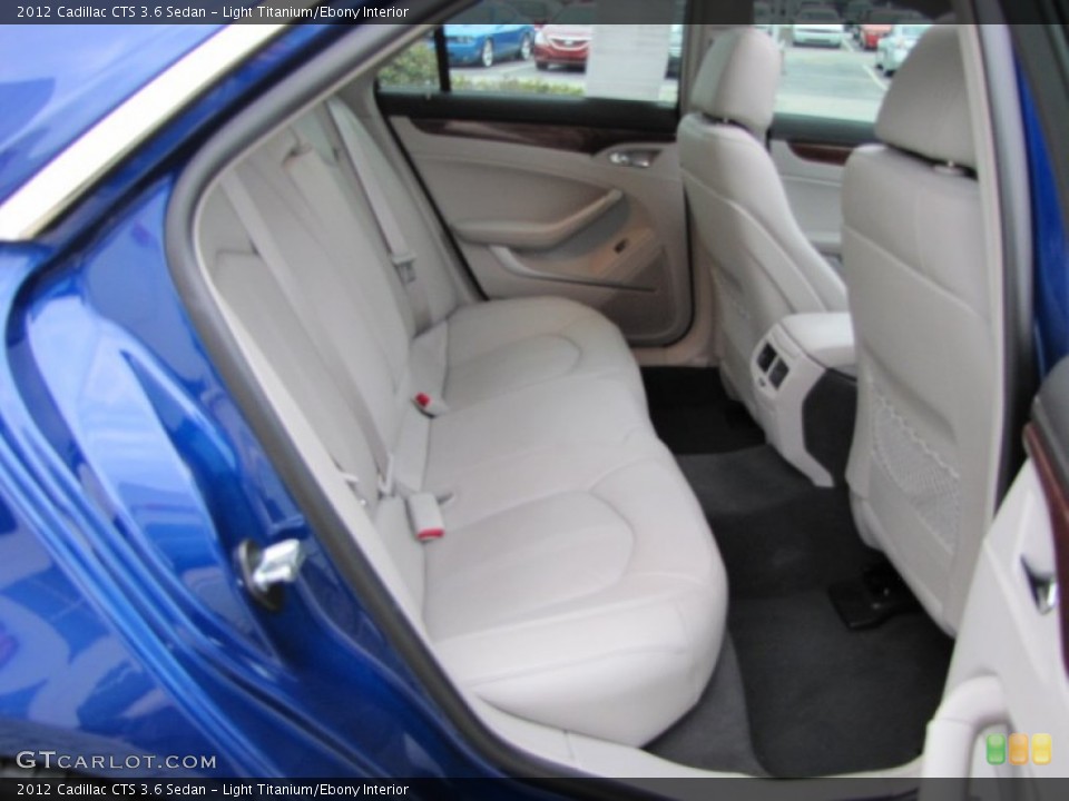 Light Titanium/Ebony Interior Rear Seat for the 2012 Cadillac CTS 3.6 Sedan #77653698