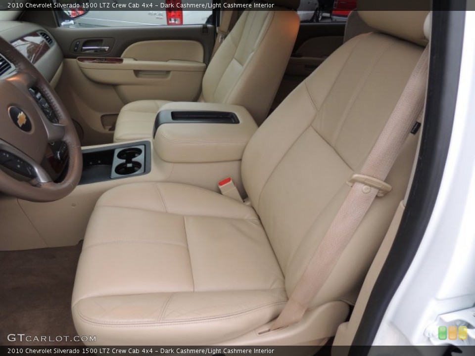 Dark Cashmere/Light Cashmere Interior Front Seat for the 2010 Chevrolet Silverado 1500 LTZ Crew Cab 4x4 #77654969