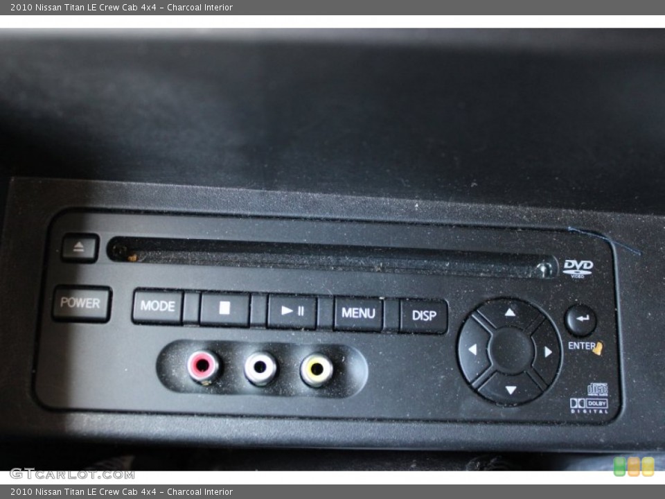Charcoal Interior Controls for the 2010 Nissan Titan LE Crew Cab 4x4 #77655288