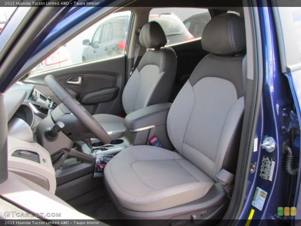 Taupe Interior Front Seat for the 2013 Hyundai Tucson Limited AWD #77655318