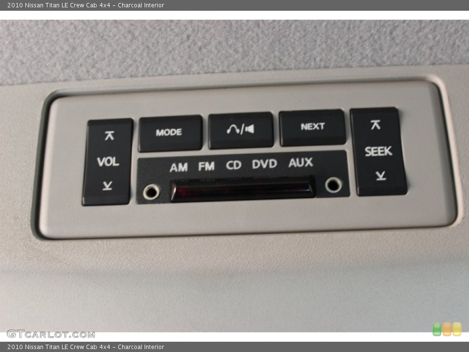 Charcoal Interior Entertainment System for the 2010 Nissan Titan LE Crew Cab 4x4 #77655330