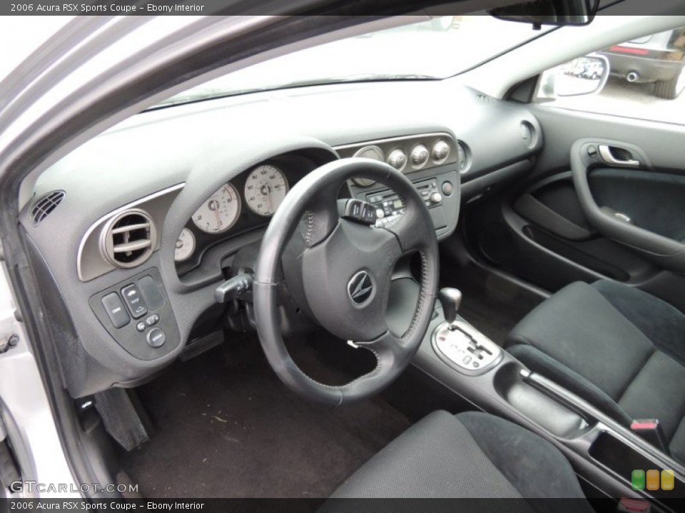 Ebony Interior Prime Interior for the 2006 Acura RSX Sports Coupe #77656231