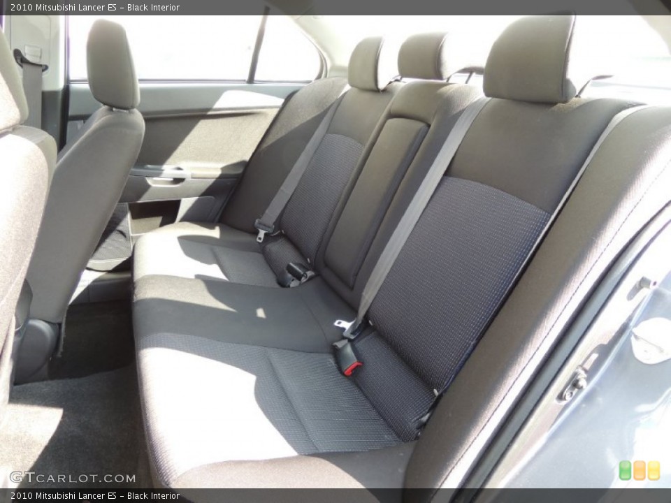 Black Interior Rear Seat for the 2010 Mitsubishi Lancer ES #77656270