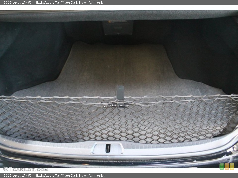 Black/Saddle Tan/Matte Dark Brown Ash Interior Trunk for the 2012 Lexus LS 460 #77656785