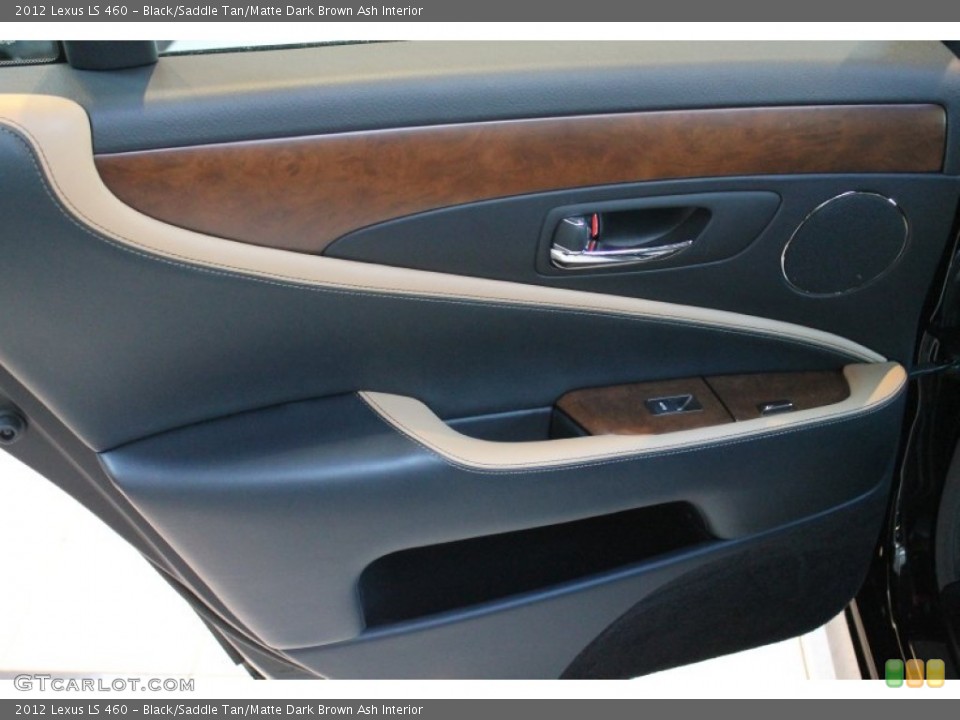 Black/Saddle Tan/Matte Dark Brown Ash Interior Door Panel for the 2012 Lexus LS 460 #77656806