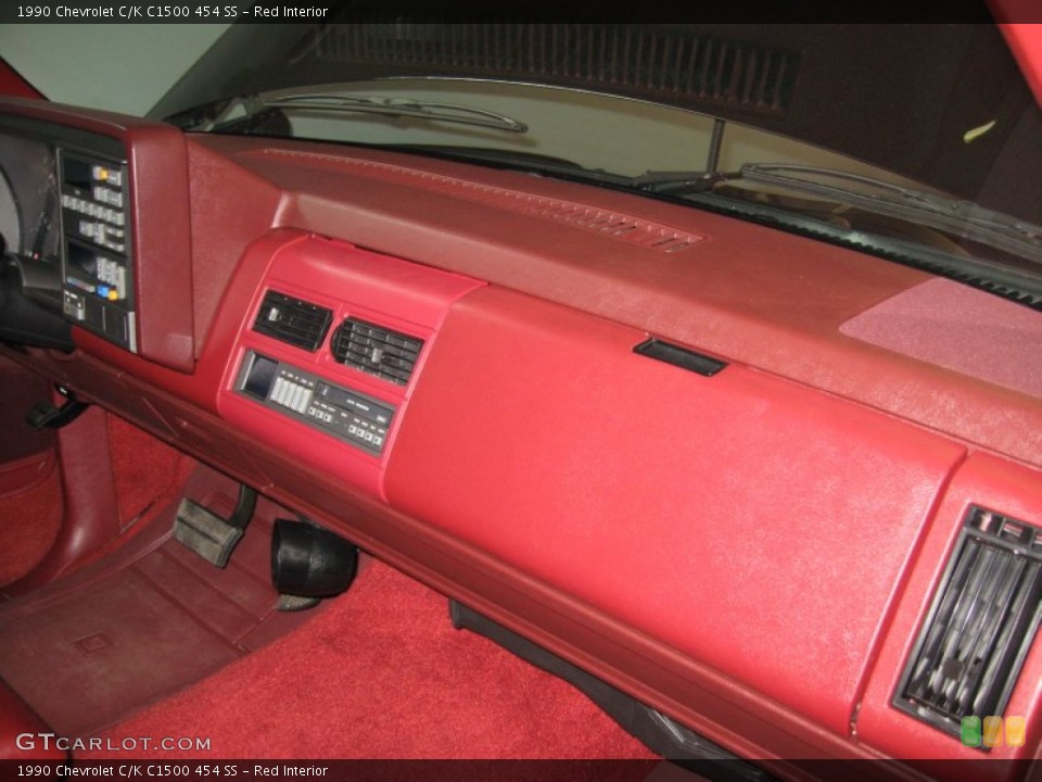 Red Interior Dashboard for the 1990 Chevrolet C/K C1500 454 SS #77657607