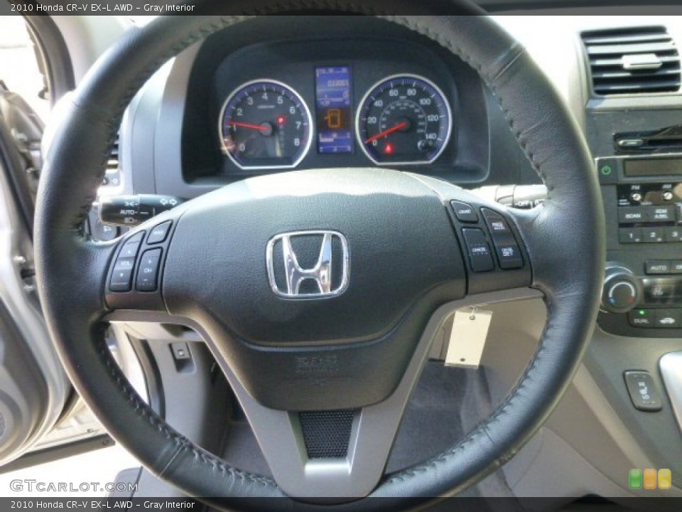 Gray Interior Steering Wheel for the 2010 Honda CR-V EX-L AWD #77657613