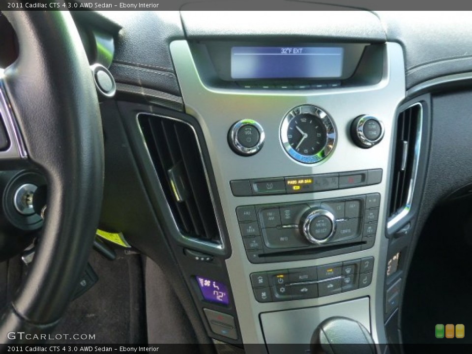 Ebony Interior Controls for the 2011 Cadillac CTS 4 3.0 AWD Sedan #77658076