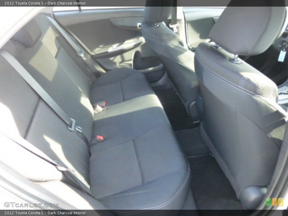 Dark Charcoal Interior Rear Seat for the 2012 Toyota Corolla S #77659536