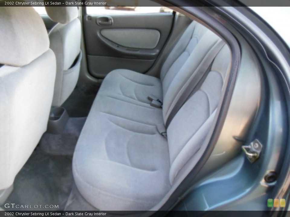 Dark Slate Gray Interior Rear Seat for the 2002 Chrysler Sebring LX Sedan #77659860