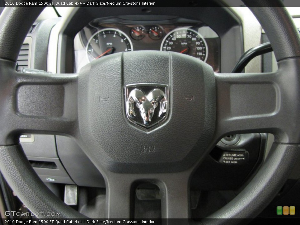Dark Slate/Medium Graystone Interior Steering Wheel for the 2010 Dodge Ram 1500 ST Quad Cab 4x4 #77660160