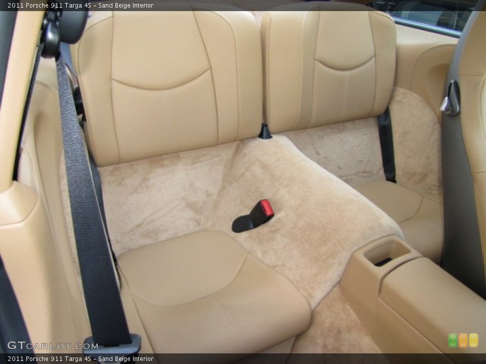 Sand Beige Interior Rear Seat for the 2011 Porsche 911 Targa 4S #77660540