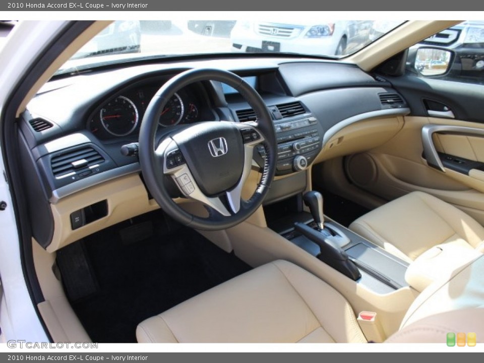 Ivory Interior Prime Interior for the 2010 Honda Accord EX-L Coupe #77661306
