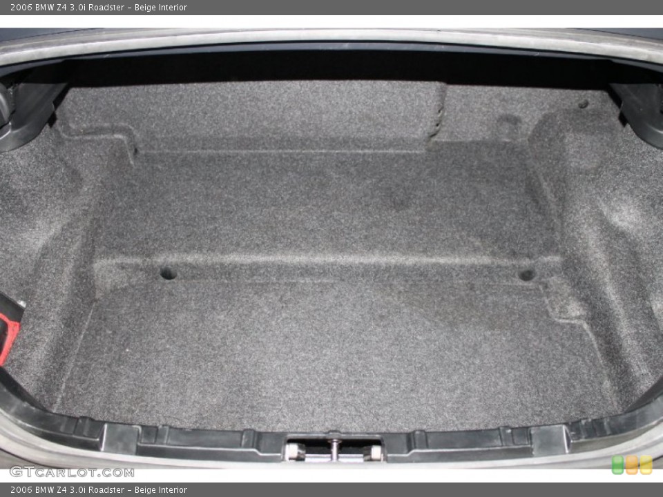 Beige Interior Trunk for the 2006 BMW Z4 3.0i Roadster #77661363