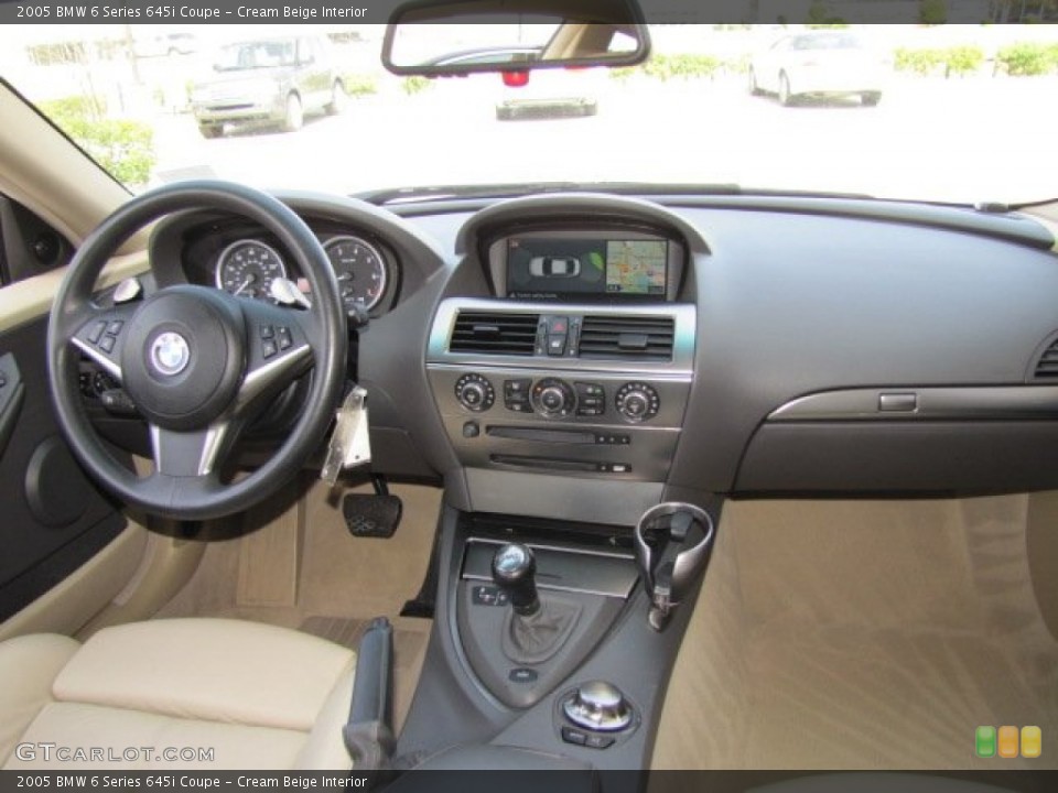 Cream Beige Interior Dashboard for the 2005 BMW 6 Series 645i Coupe #77662118