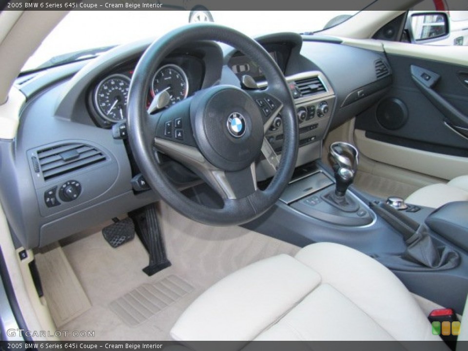 Cream Beige Interior Prime Interior for the 2005 BMW 6 Series 645i Coupe #77662320