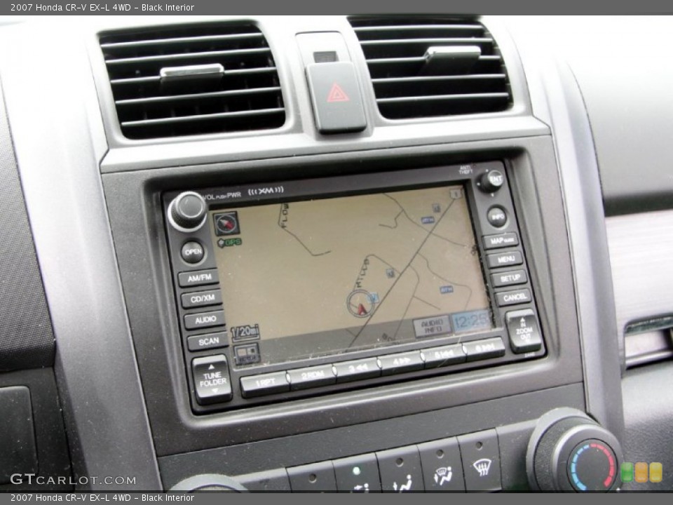 Black Interior Navigation for the 2007 Honda CR-V EX-L 4WD #77663345