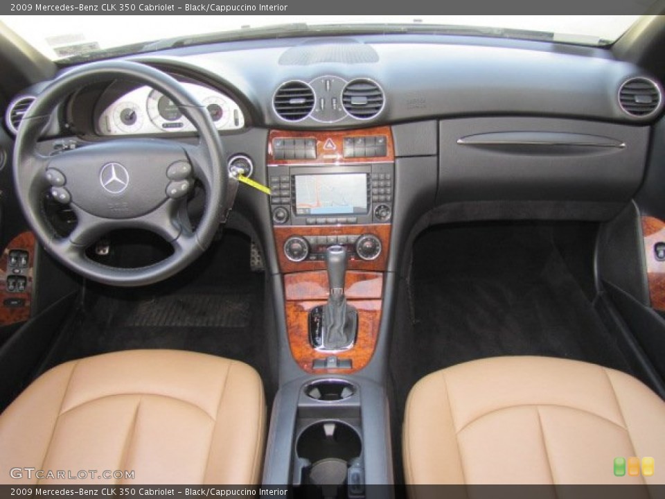 Black/Cappuccino Interior Dashboard for the 2009 Mercedes-Benz CLK 350 Cabriolet #77665152