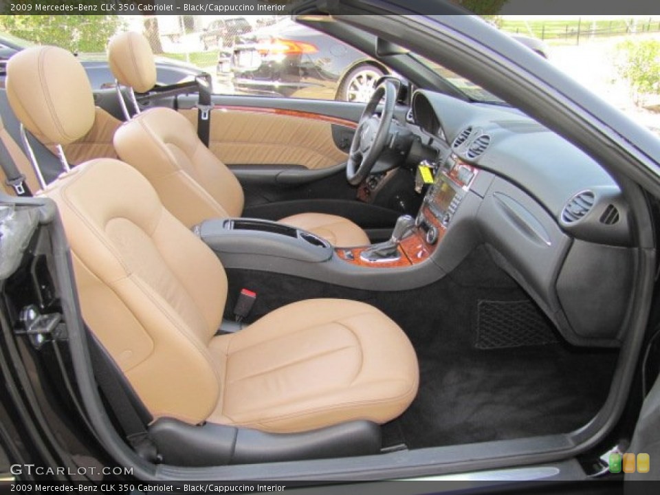 Black/Cappuccino Interior Front Seat for the 2009 Mercedes-Benz CLK 350 Cabriolet #77665168