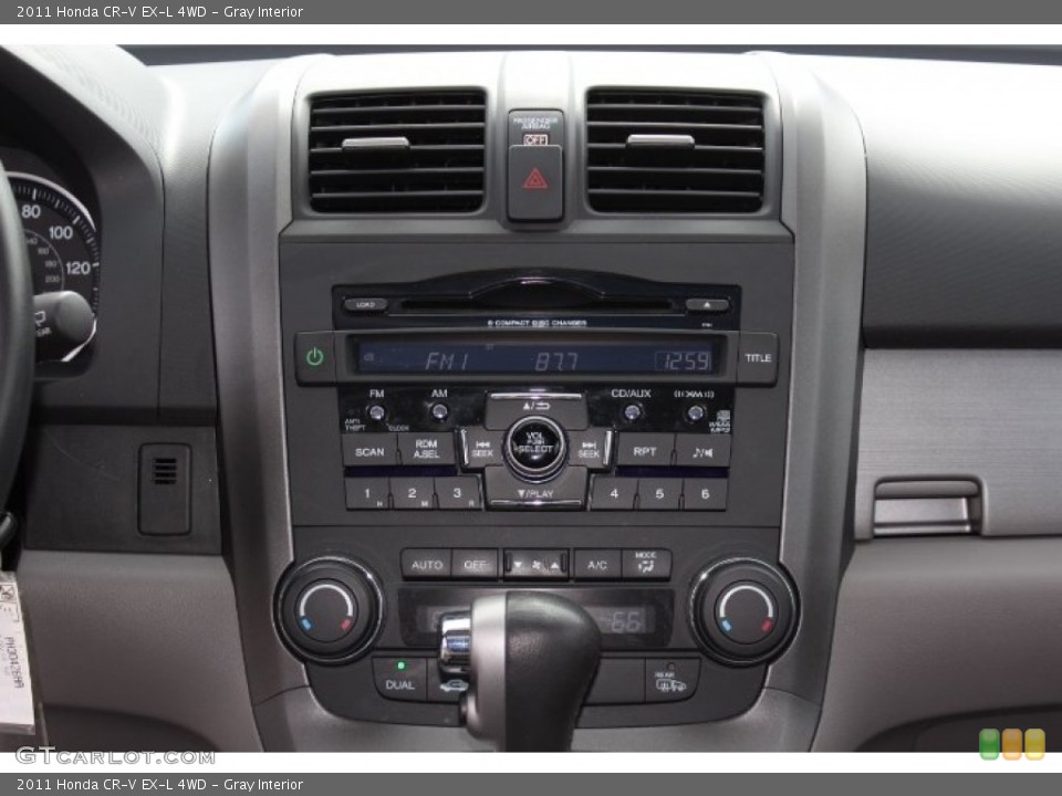 Gray Interior Controls for the 2011 Honda CR-V EX-L 4WD #77665340