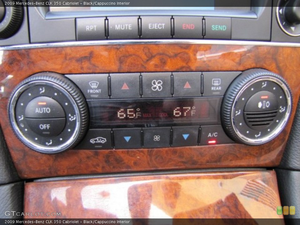 Black/Cappuccino Interior Controls for the 2009 Mercedes-Benz CLK 350 Cabriolet #77665503