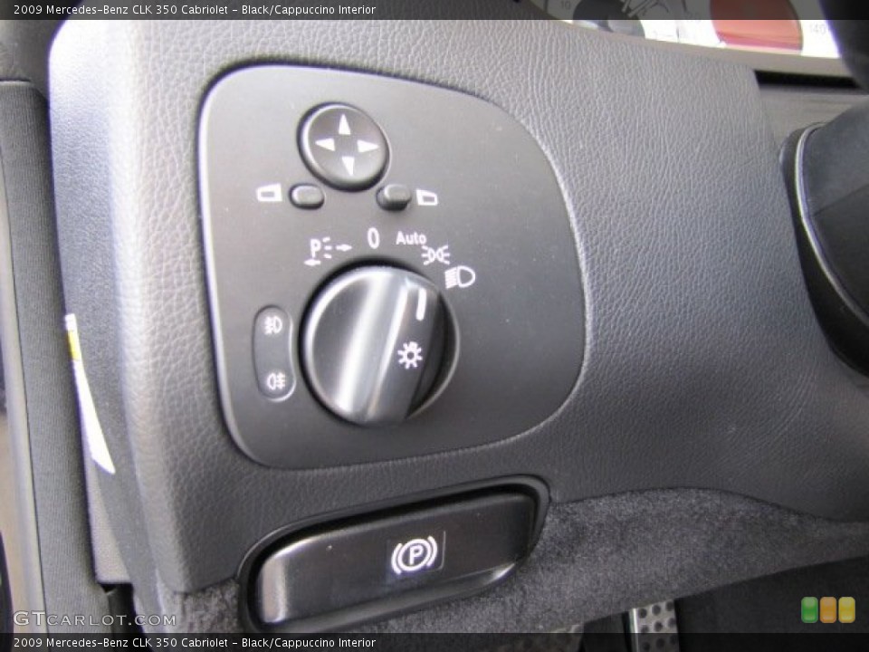 Black/Cappuccino Interior Controls for the 2009 Mercedes-Benz CLK 350 Cabriolet #77665578