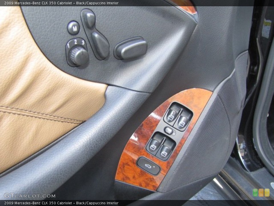Black/Cappuccino Interior Controls for the 2009 Mercedes-Benz CLK 350 Cabriolet #77665650