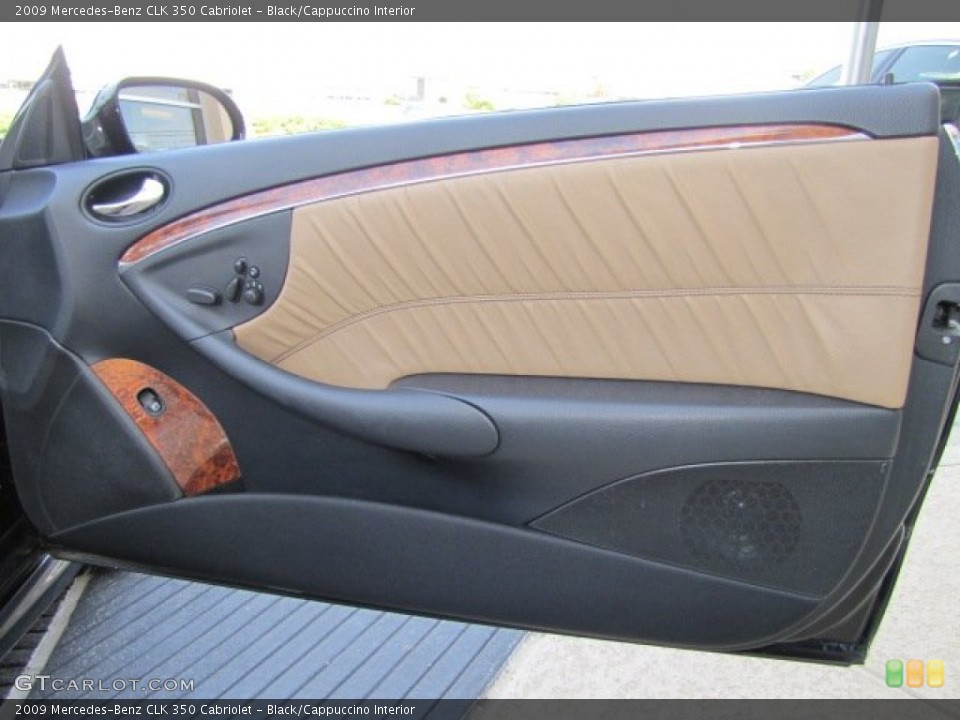 Black/Cappuccino Interior Door Panel for the 2009 Mercedes-Benz CLK 350 Cabriolet #77665665