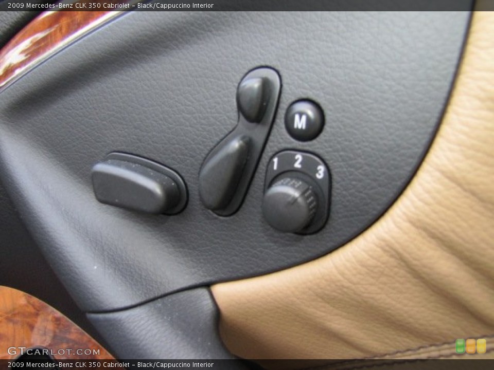 Black/Cappuccino Interior Controls for the 2009 Mercedes-Benz CLK 350 Cabriolet #77665686