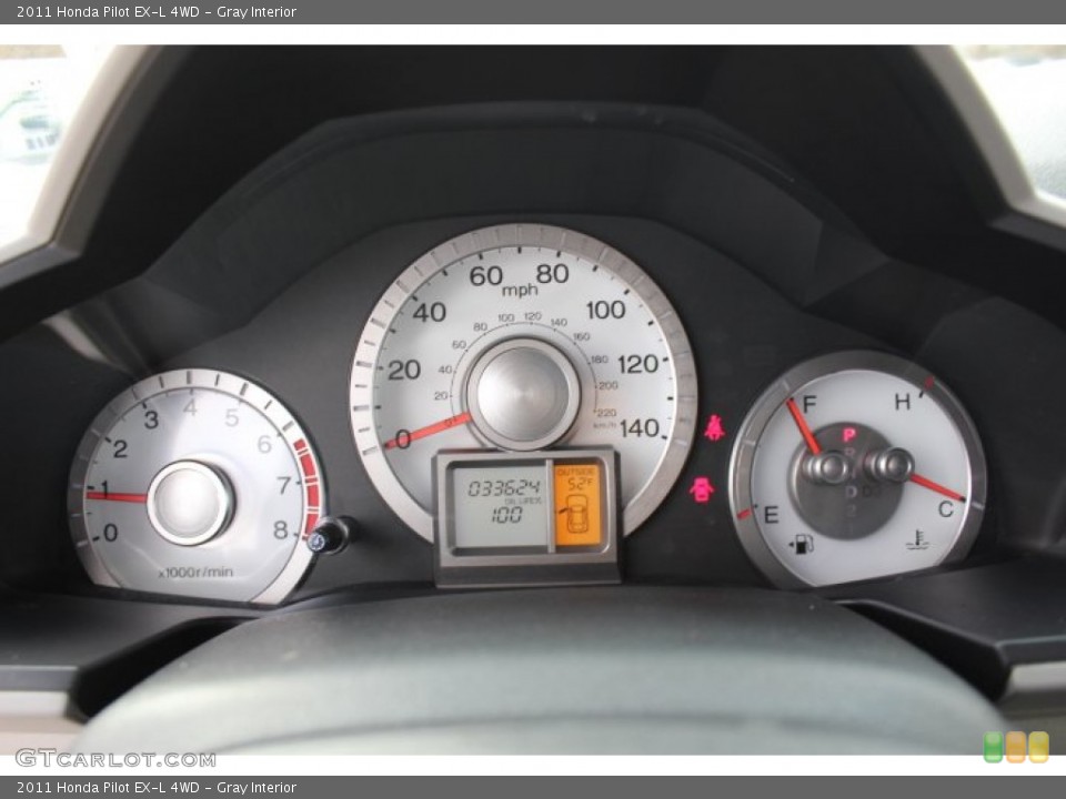 Gray Interior Gauges for the 2011 Honda Pilot EX-L 4WD #77665815