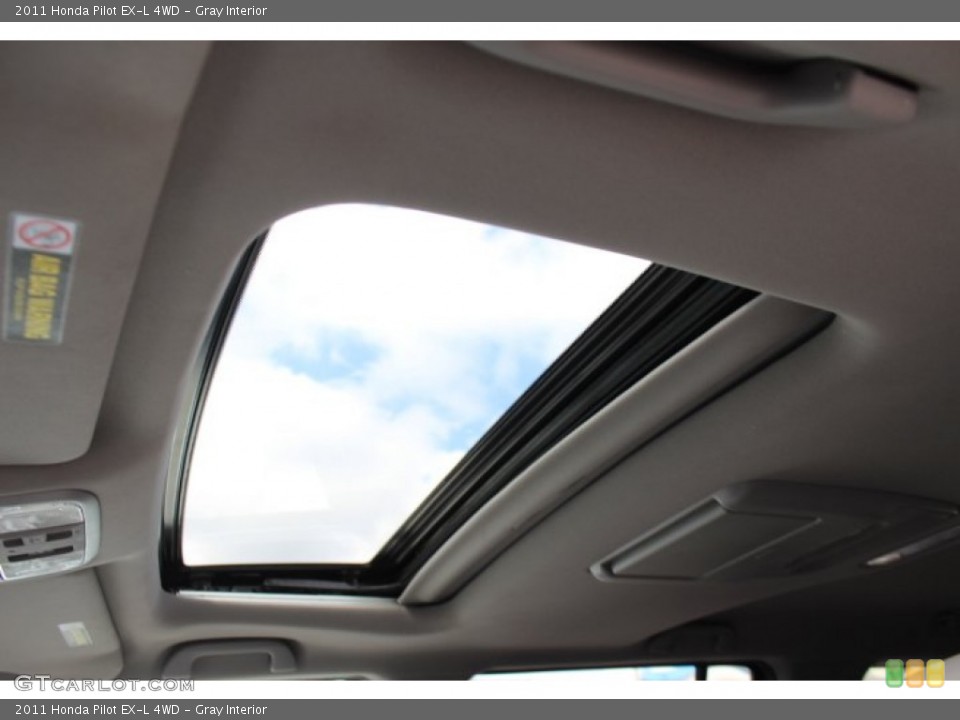 Gray Interior Sunroof for the 2011 Honda Pilot EX-L 4WD #77665827