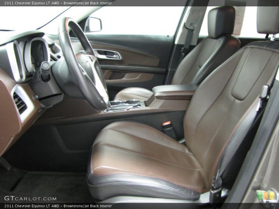 Brownstone/Jet Black Interior Front Seat for the 2011 Chevrolet Equinox LT AWD #77666768