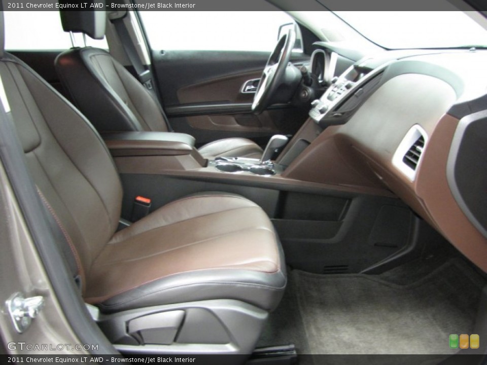 Brownstone/Jet Black Interior Front Seat for the 2011 Chevrolet Equinox LT AWD #77666817